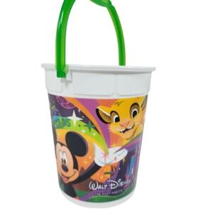 Walt Disney World Bucket Mickey Mouse Simba Princesses Moana Toy Pail